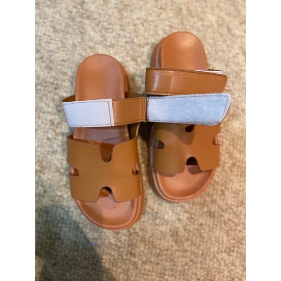 Women's Thick Platform Slide Sandals Anti- Slip Open Toe Adjustable NWT size 7.5 - Picture 9 of 12